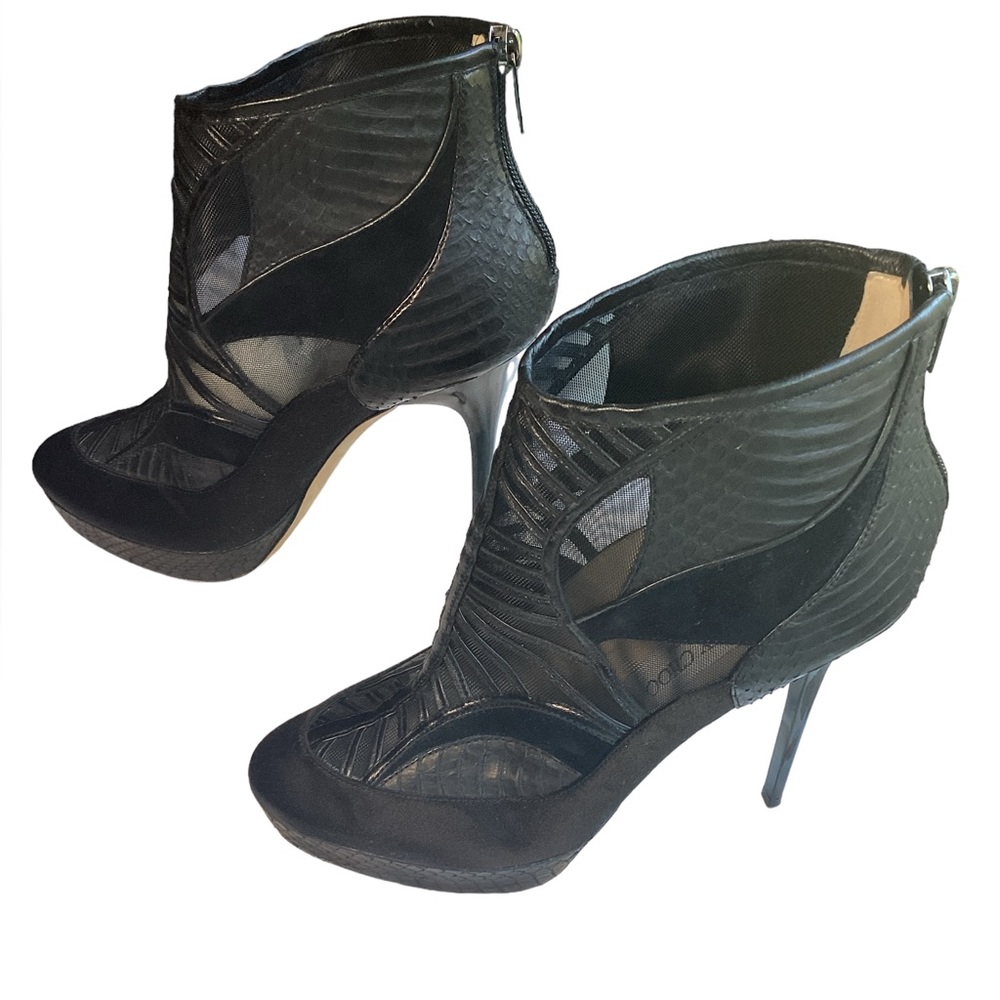NIB Jimmy Choo Black Faxon Stiletto Ankle Boots - Picture 11 of 14